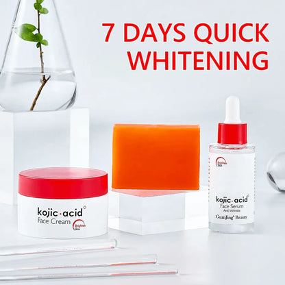 GuanJing Beauty Kojic Acid 3-Piece Skin Care Set