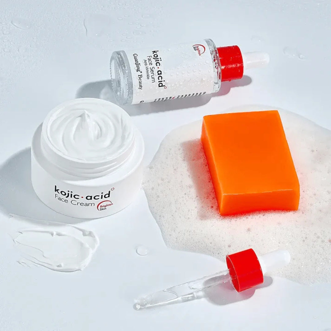 GuanJing Beauty Kojic Acid 3-Piece Skin Care Set