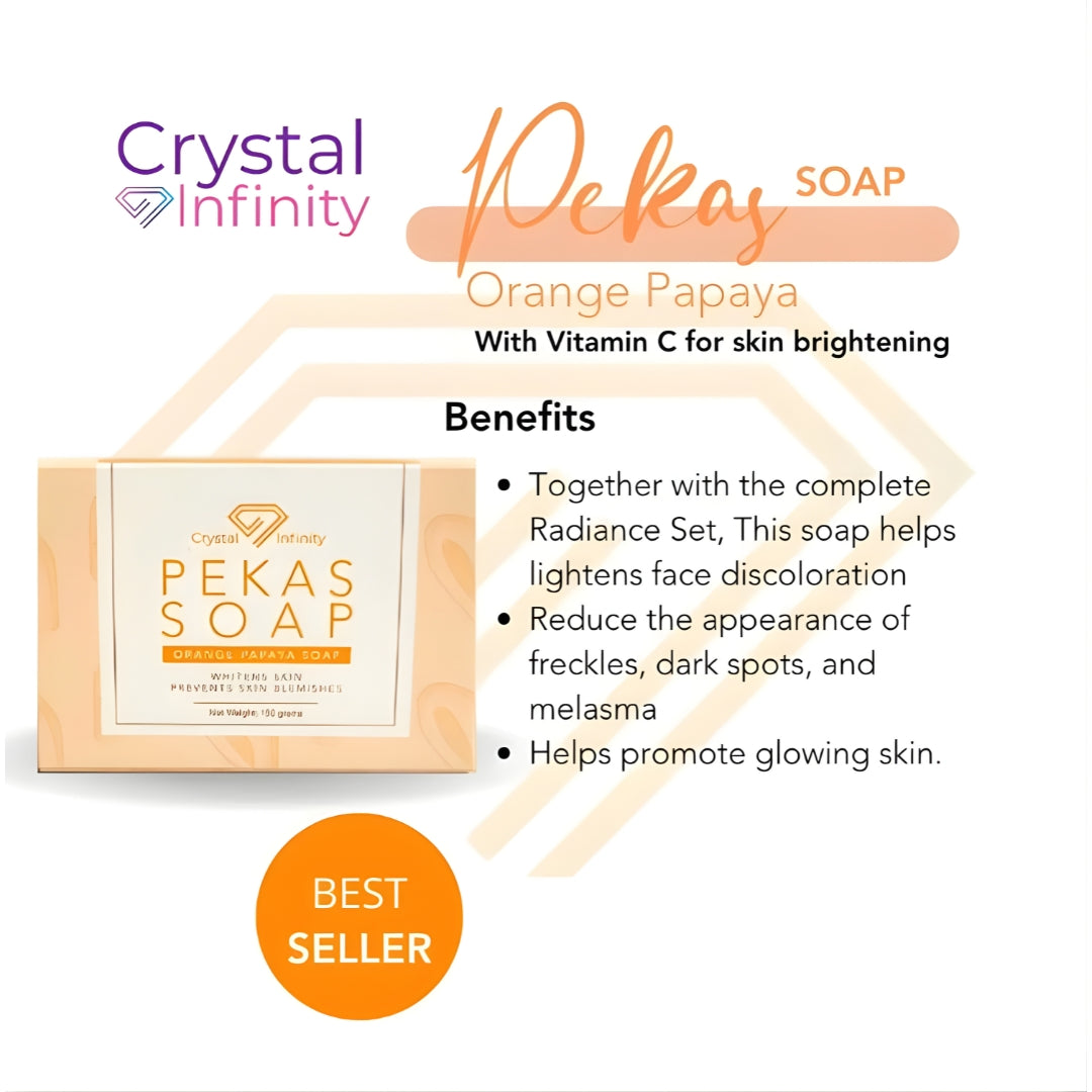 Crystal Infinity Pekas Soap Orange Papaya (150g)