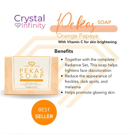 Crystal Infinity Pekas Soap Orange Papaya (150g)