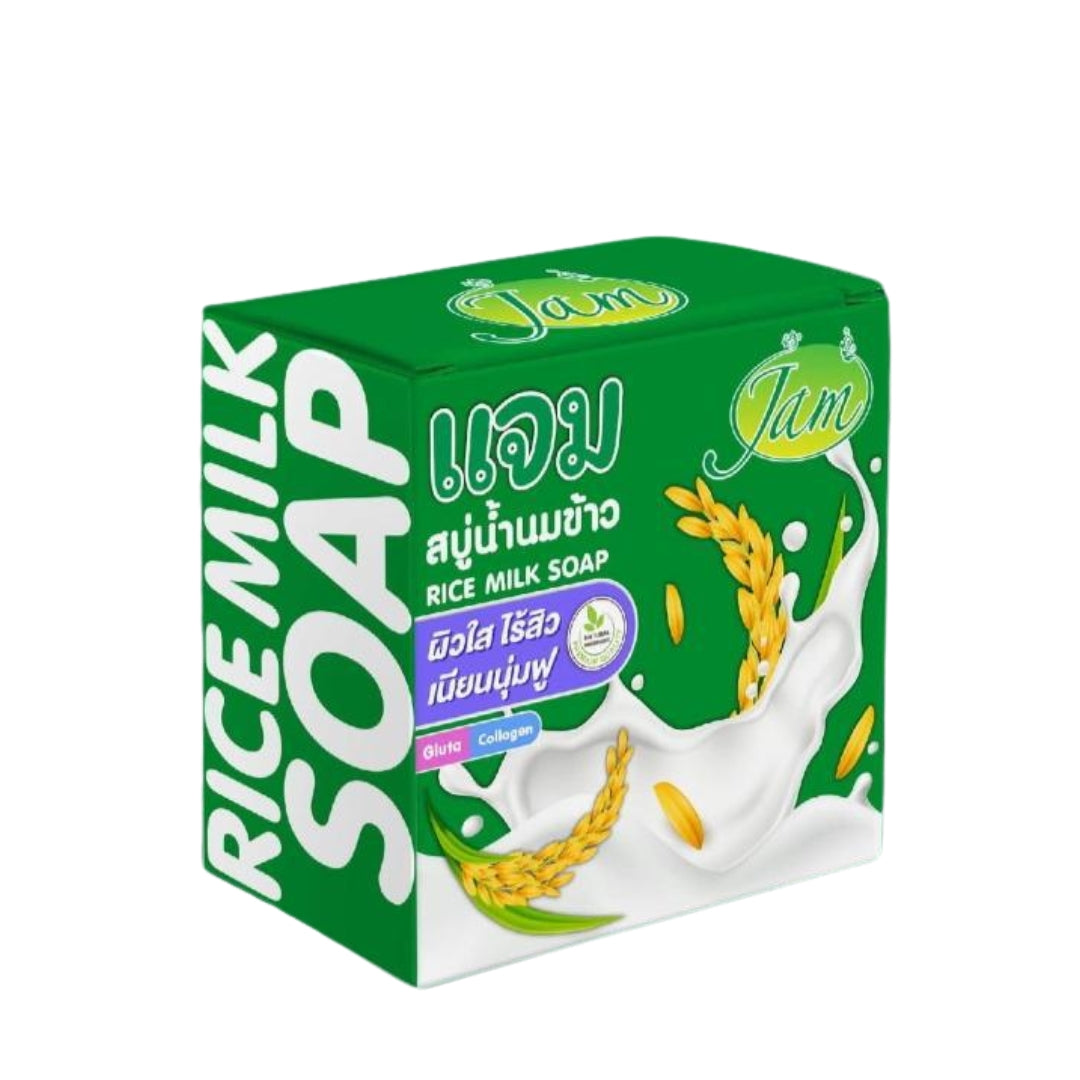 Jam Gluta Collagen Rice Milk Soap Thailand (65g)