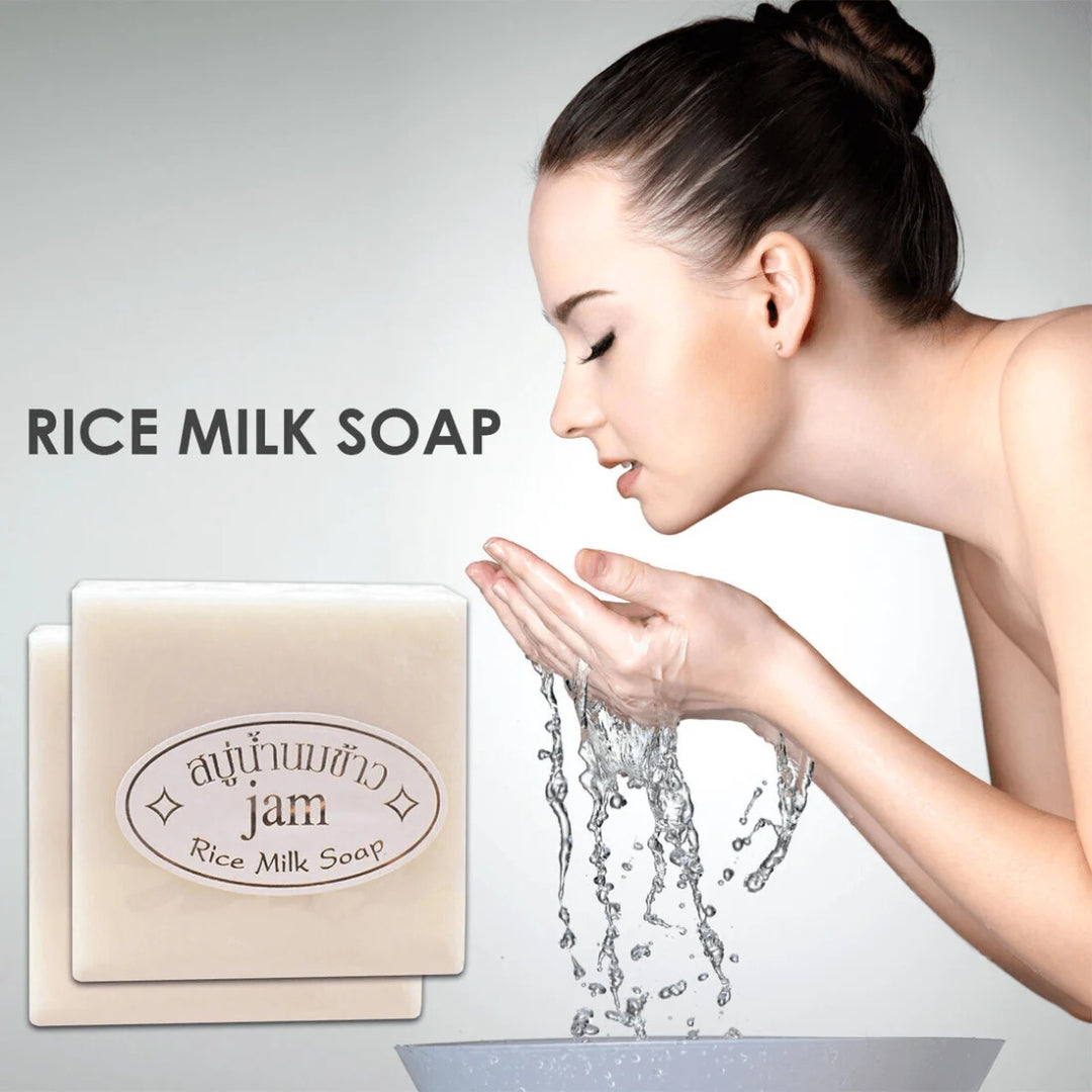 Jam Rice Milk Soap with Gluta and Collagen (65g)