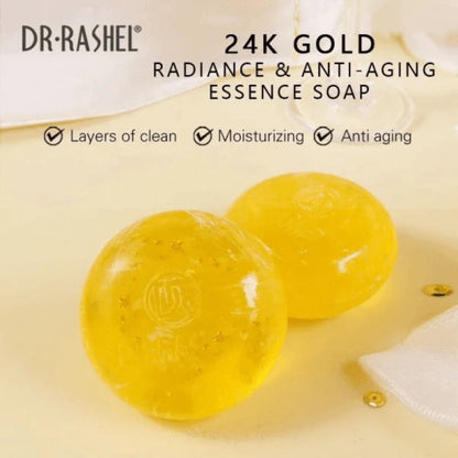 Dr. Rashel 24K Gold Radiance & Anti-Aging Essence Soap (100g)
