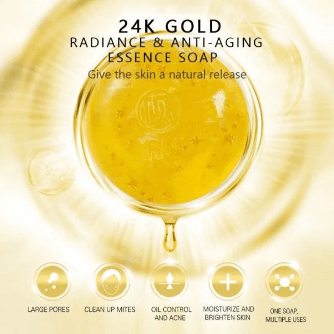Dr. Rashel 24K Gold Radiance & Anti-Aging Essence Soap (100g)