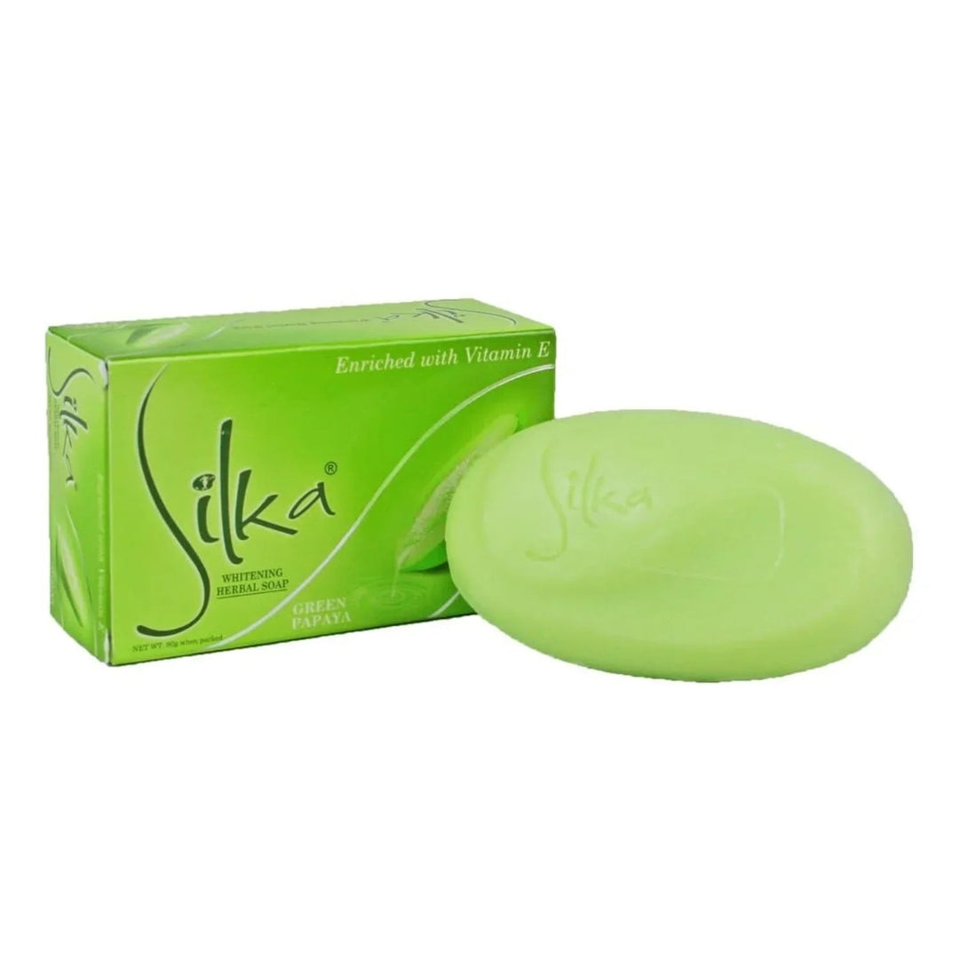 Silka Green Papaya Whitening Soap (135g)