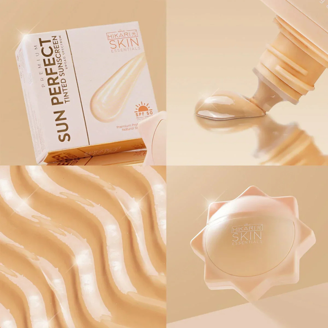 Hikari Premium Sun Perfect Tinted Sunscreen SPF50 PA++++ (50ml)