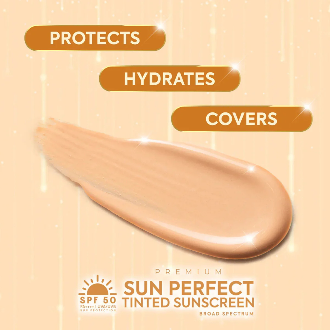 Hikari Premium Sun Perfect Tinted Sunscreen SPF50 PA++++ (50ml)