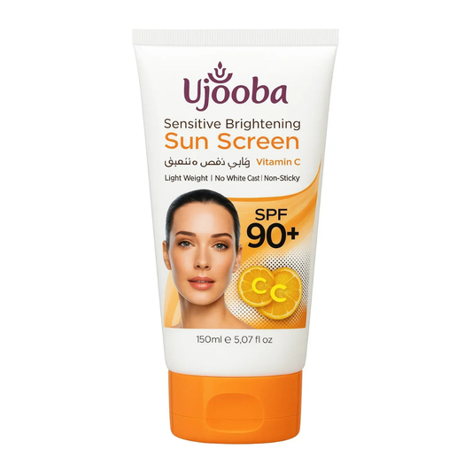 Ujooba Sensitive Brightening Sunscreen SPF 90+ with Vitamin C (150ml)