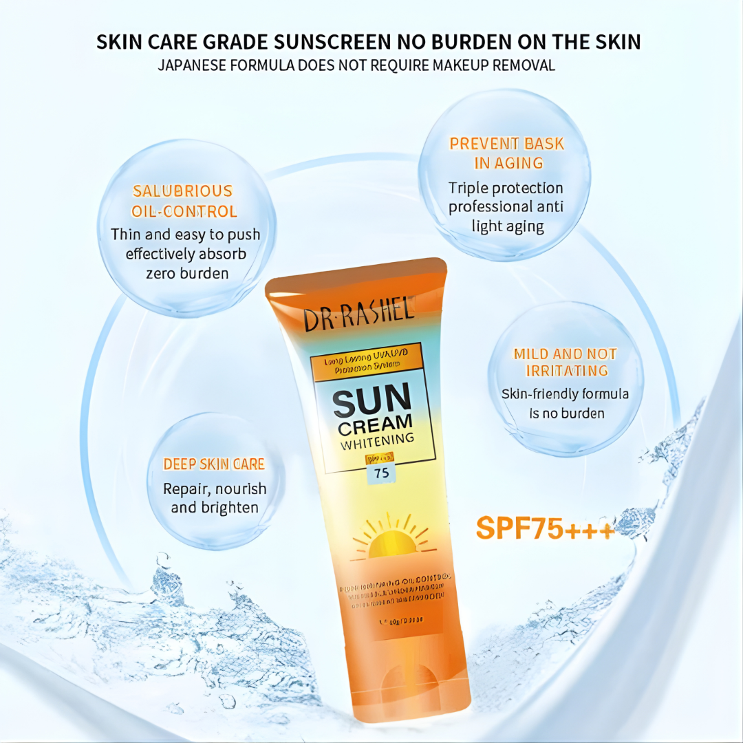 Dr. Rashel Sun Cream Whitening SPF 75+++ (60g)