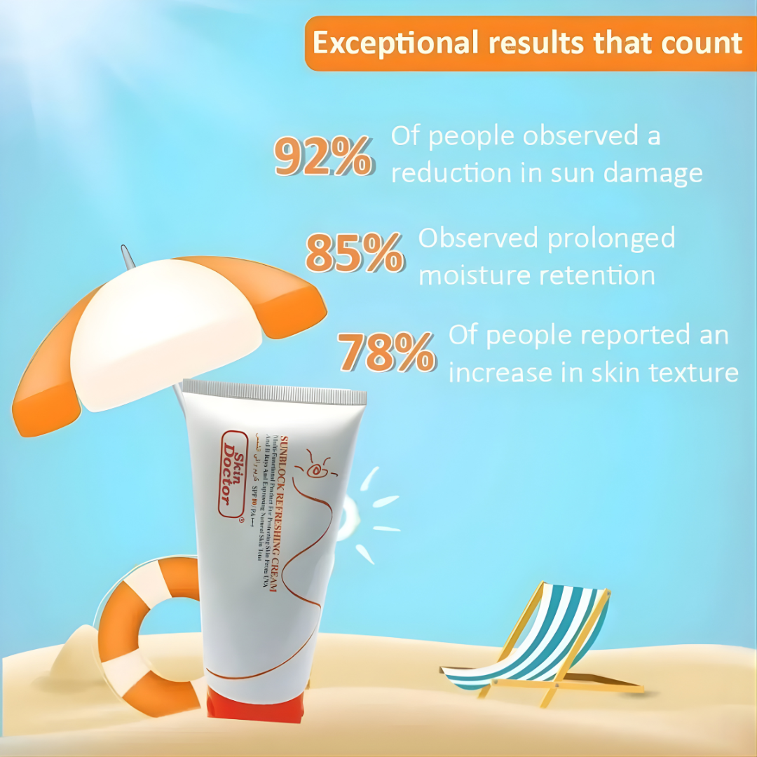 Skin Doctor Sunblock Refreshing Cream SPF 80 – 150g