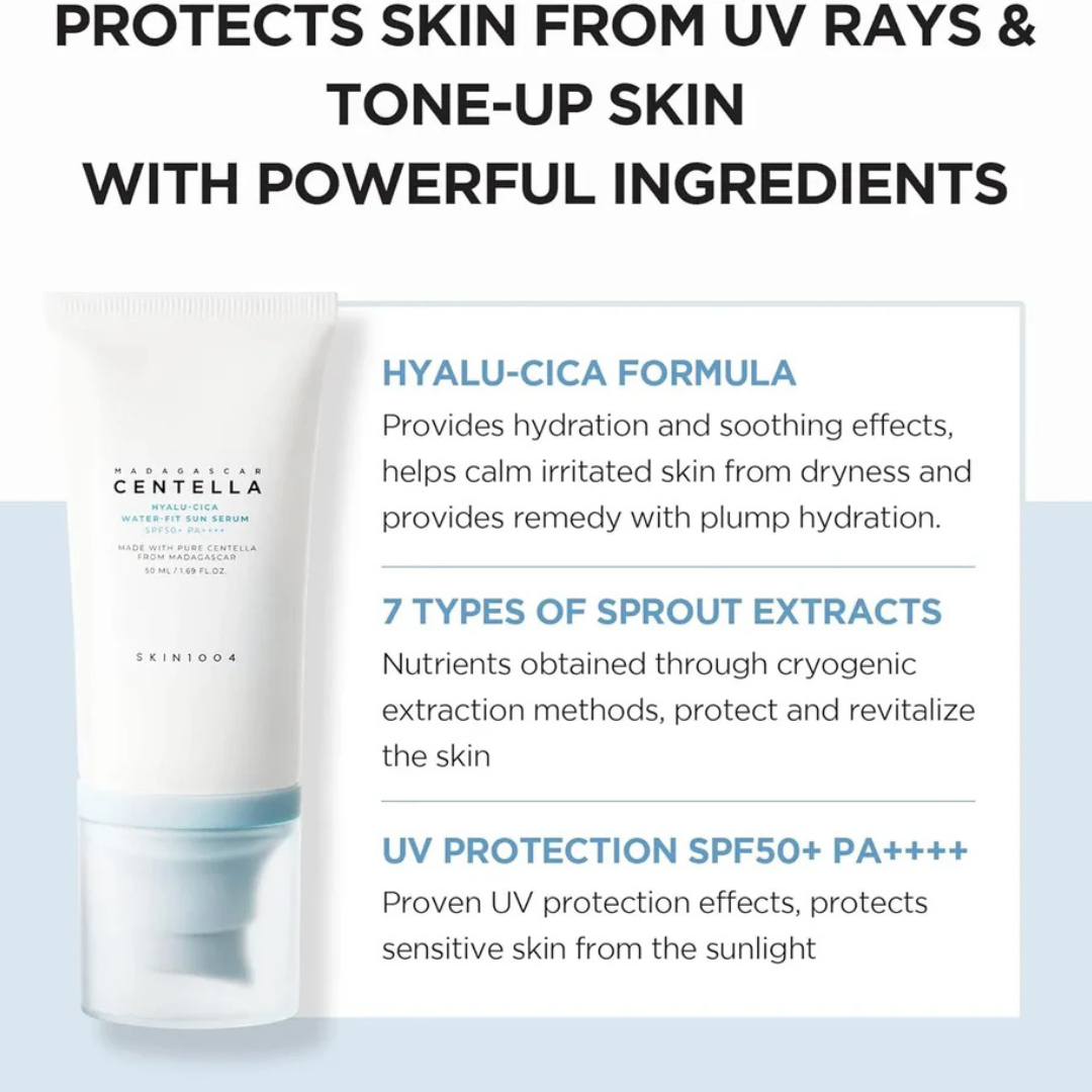 SKIN1004 Centella Hyalu-Cica Water-Fit Sun Serum SPF50+ PA++++ (50ml)