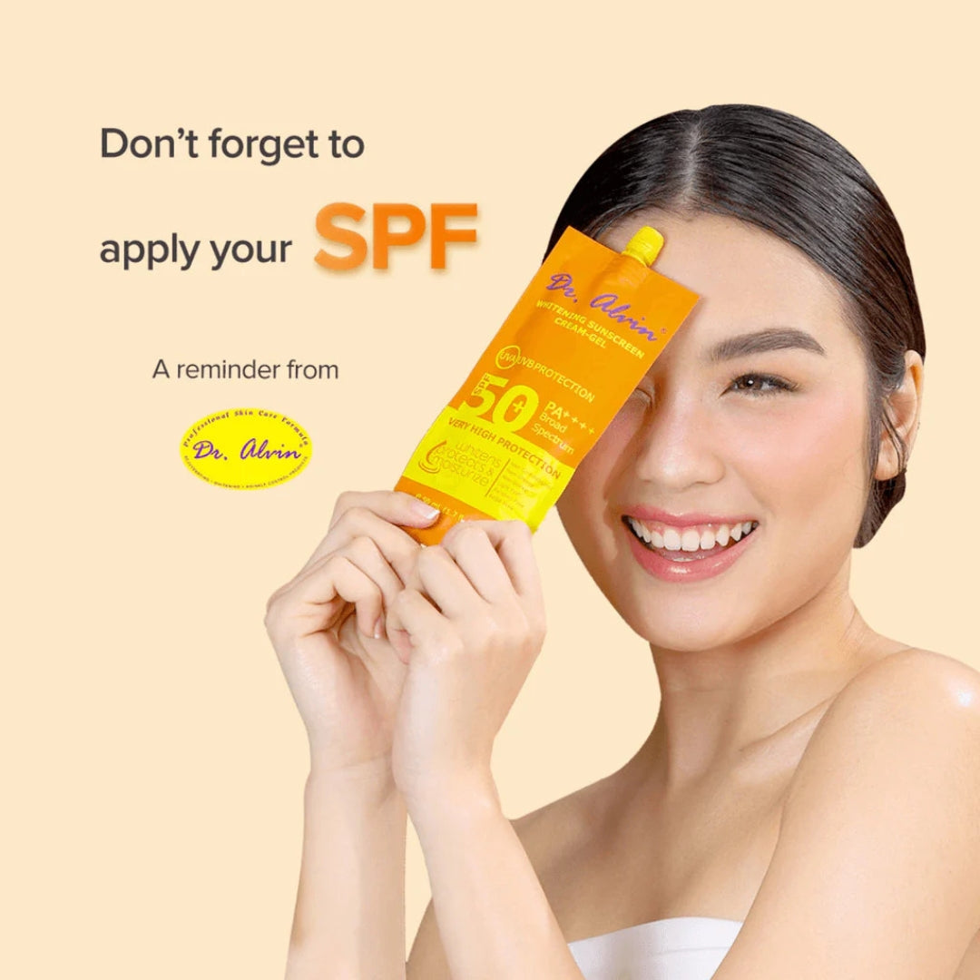 Dr. Alvin Whitening Sunscreen Cream-Gel SPF50 PA++++ (50ml)
