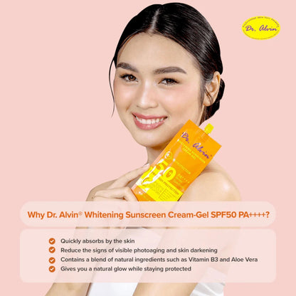 Dr. Alvin Whitening Sunscreen Cream-Gel SPF50 PA++++ (50ml)