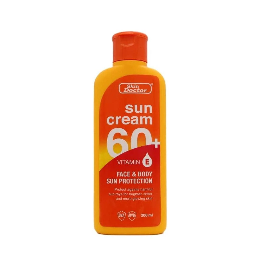 Skin Doctor Face & Body Sun Protection Cream SPF 60+ with Vitamin E (200ml)