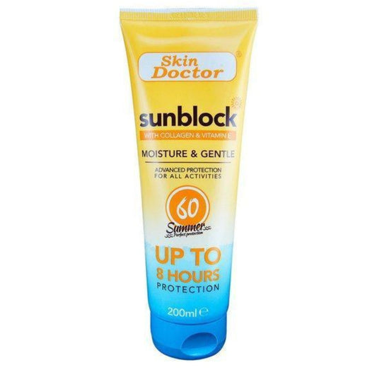 Skin Doctor Sunblock with Collagen & Vitamin E SPF 60 (200ml)