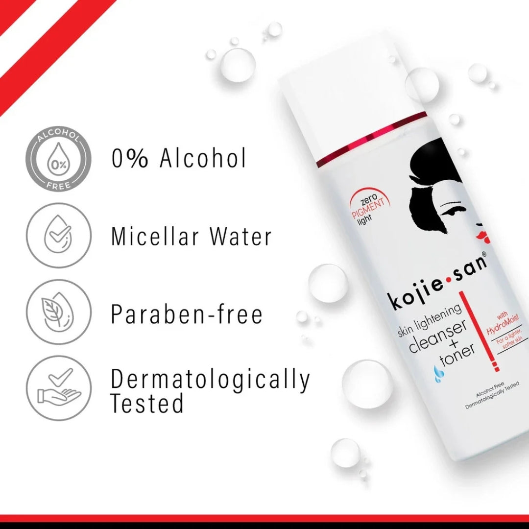 Kojie San Skin Lightening Cleanser + Toner (100ml)