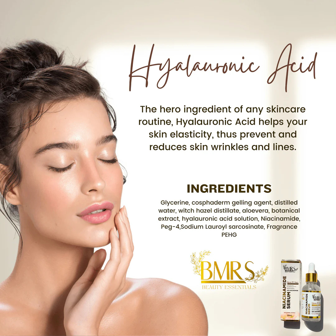 BMRS Niacinamide Serum 10% with Hyaluronic Acid (30ml)