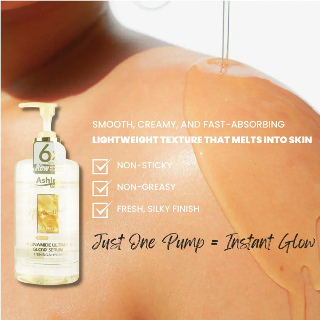 Ashley Shine Niacinamide Ultimate Glow Serum 2-in-1 Face & Body (520ml)