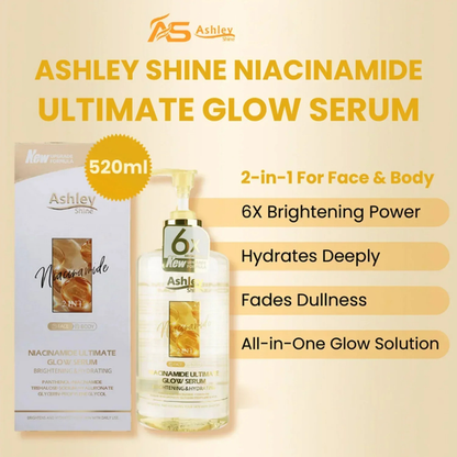 Ashley Shine Niacinamide Ultimate Glow Serum 2-in-1 Face & Body (520ml)