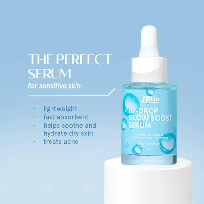 J Skin Beauty Hy-Drop Glow Boost Serum – Probiotics & Peptides (30ml)