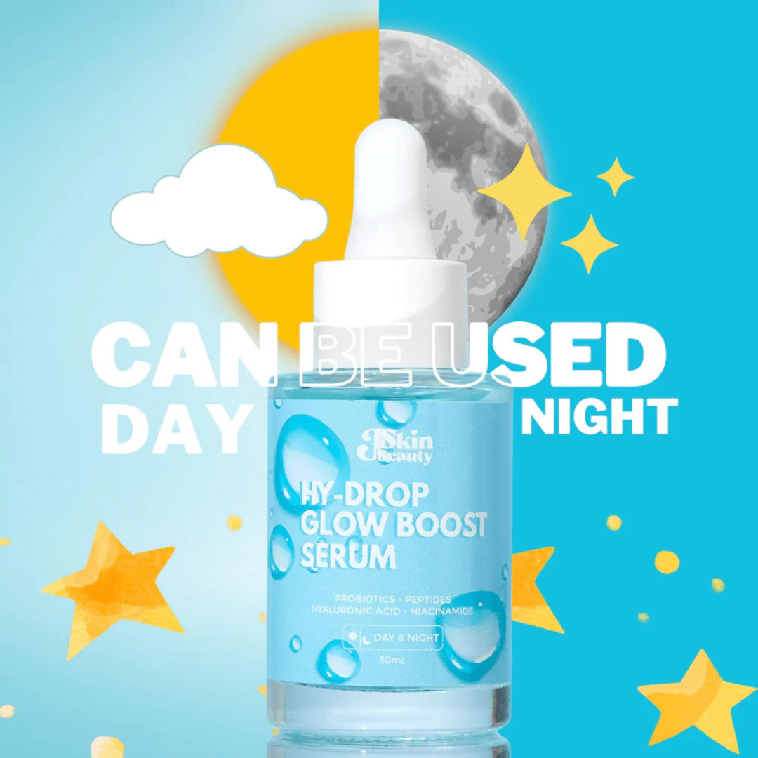 J Skin Beauty Hy-Drop Glow Boost Serum – Probiotics & Peptides (30ml)