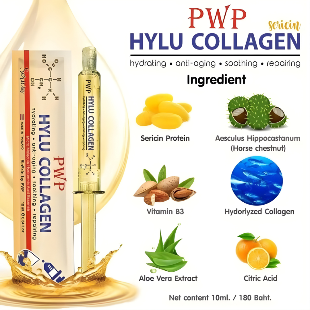 PWP Hylu Collagen Sericin Anti-Aging Serum (10ml)