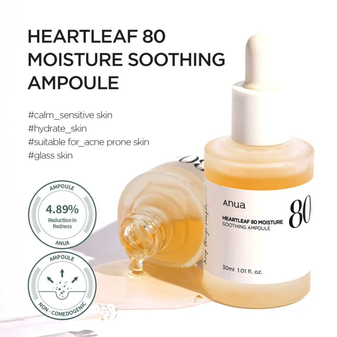 Anua Heartleaf 80% Moisture Soothing Ampoule (30ml)
