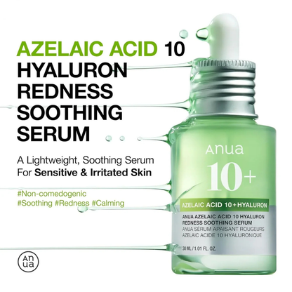 Anua Azelaic Acid 10 Hyaluron Redness Soothing Serum (30ml)
