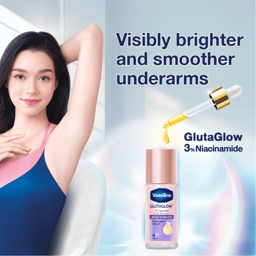 Vaseline GlutaGlow Bright & Smooth Ampoule Serum Deodorant (45ml)