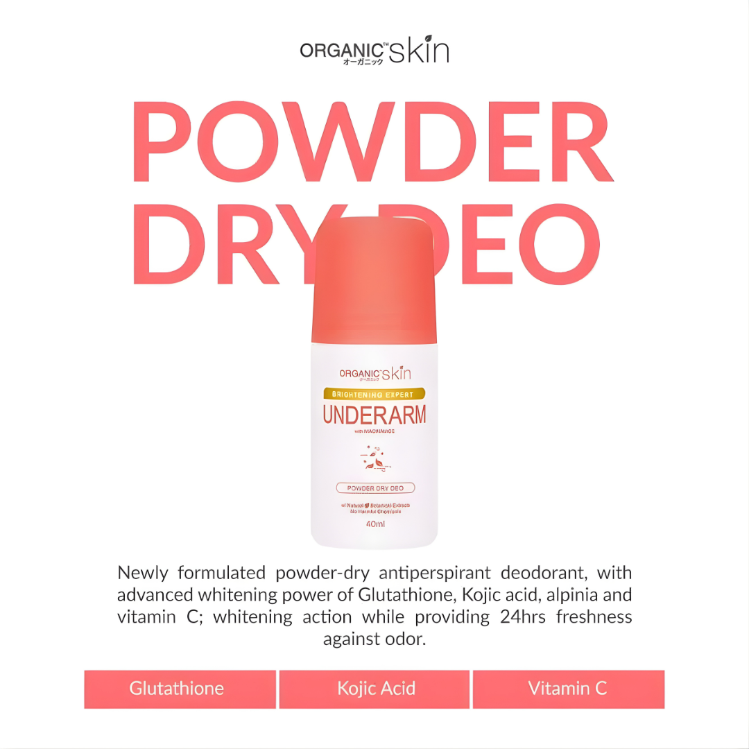 Organic Skin Brightening Expert Underarm Deodorant Roll-On (40ml)