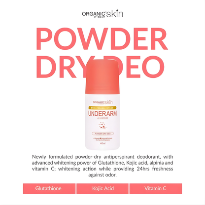 Organic Skin Brightening Expert Underarm Deodorant Roll-On (40ml)