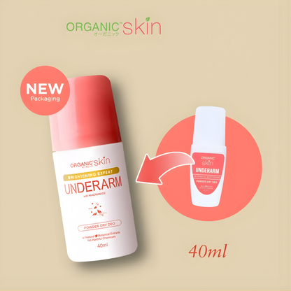 Organic Skin Brightening Expert Underarm Deodorant Roll-On (40ml)