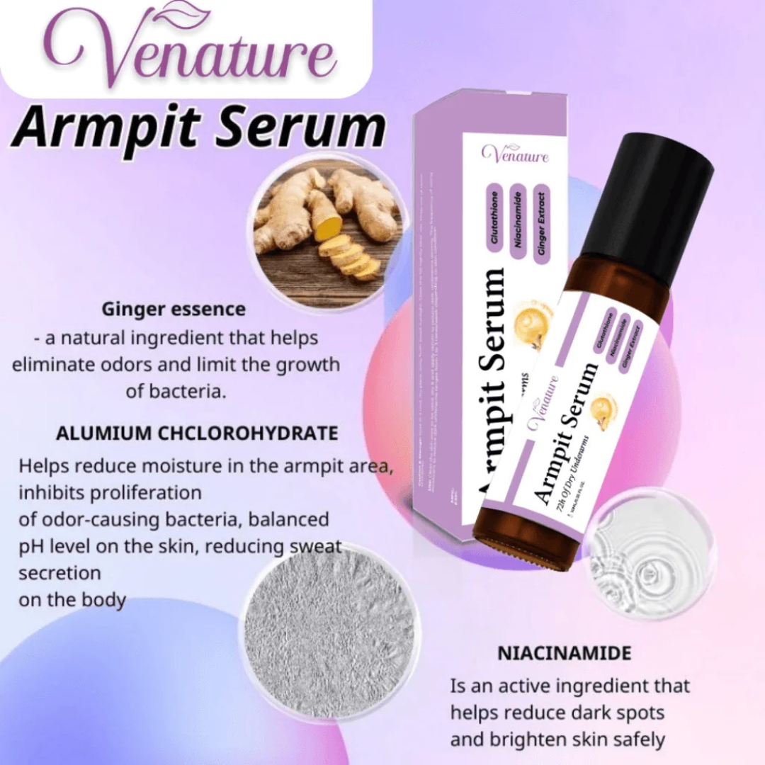 Venature Armpit Serum 72h Dry Underarms (10ml)