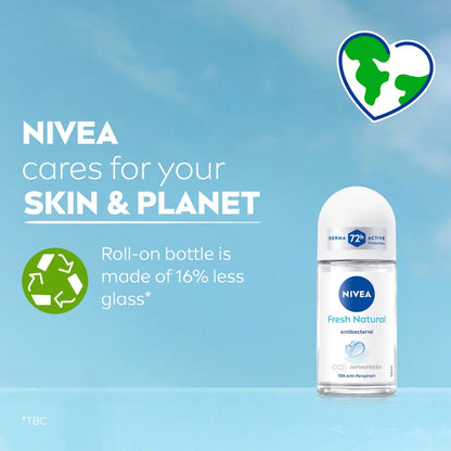 Nivea Fresh Natural Roll On Deodorant 50ml