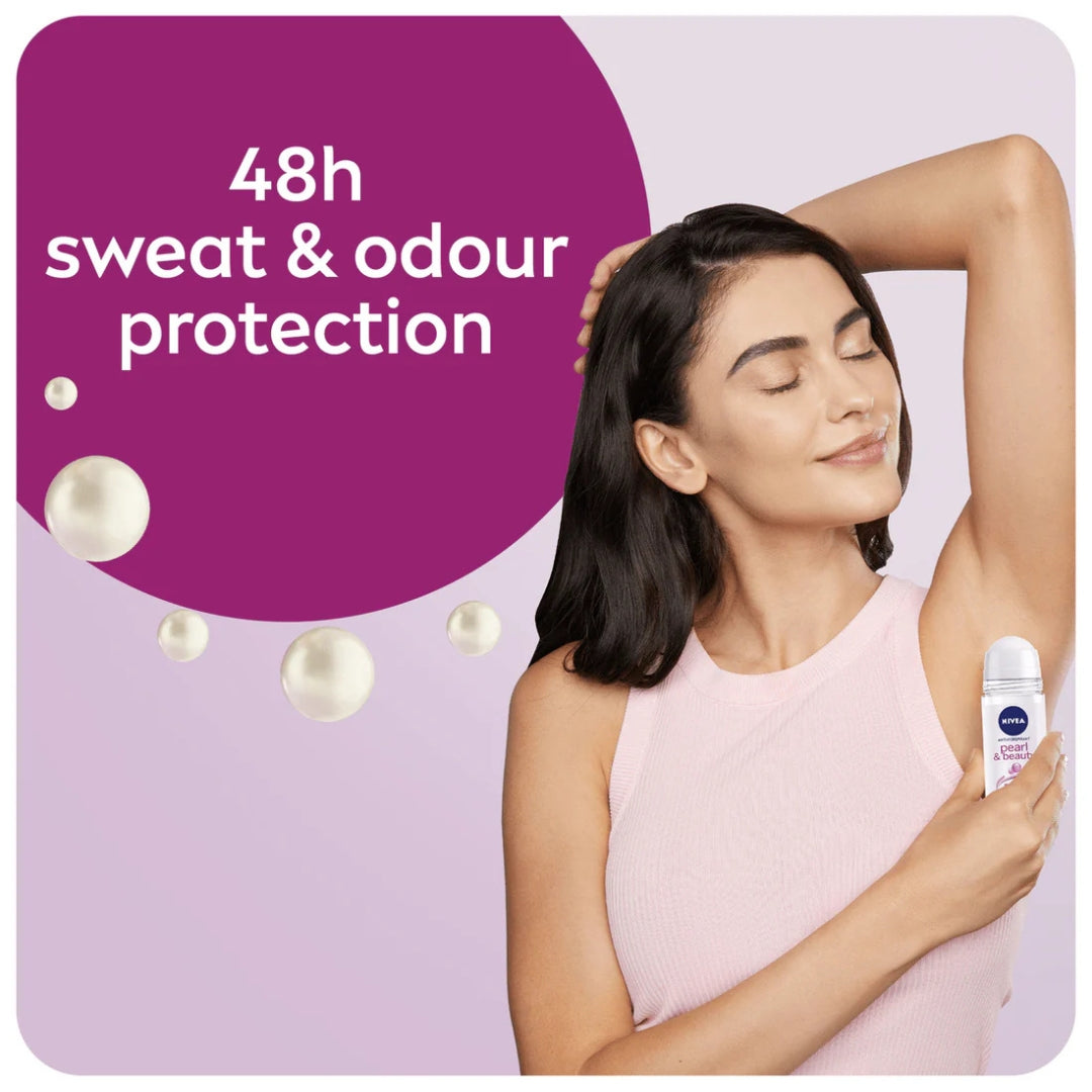 Nivea Pearl & Beauty Roll On Deodorant With Avocado Oil 50ml
