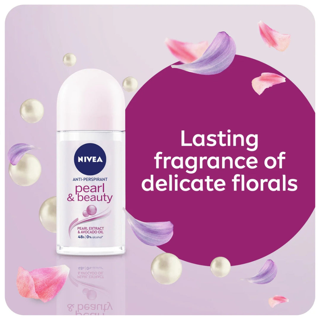 Nivea Pearl & Beauty Roll On Deodorant With Avocado Oil 50ml
