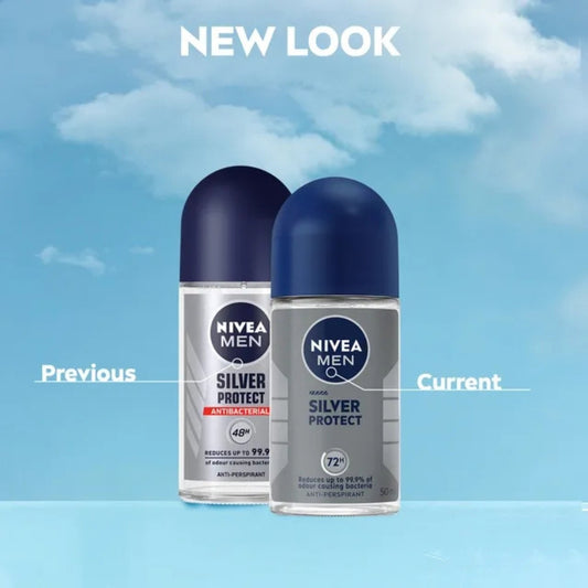 Nivea Men Silver Protect Antibacterial Roll-On (50ml)