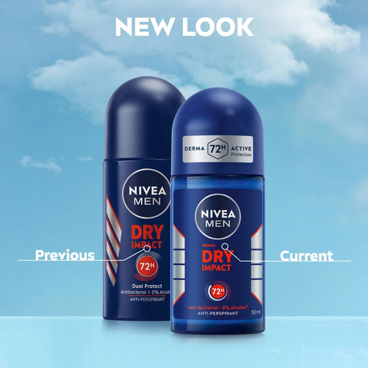 Nivea Men Dry Impact Antiperspirant Roll-On (50ml)