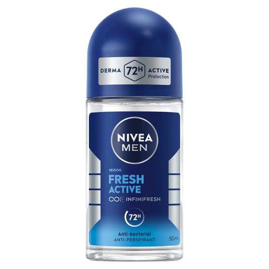 Nivea Men Fresh Active Antibacterial Deodorant Roll-On (50ml)