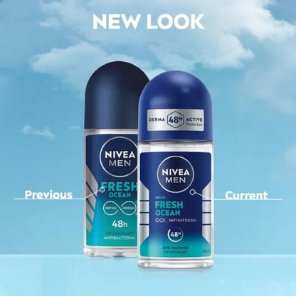 NIVEA MEN Fresh Ocean Roll-On Deodorant (50ml)