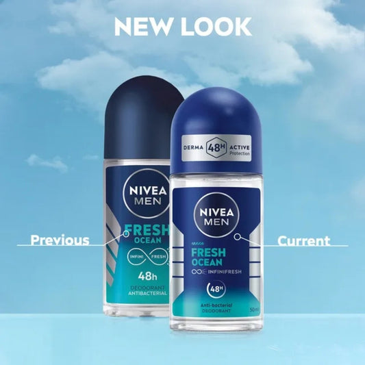 NIVEA MEN Fresh Ocean Roll-On Deodorant (50ml)