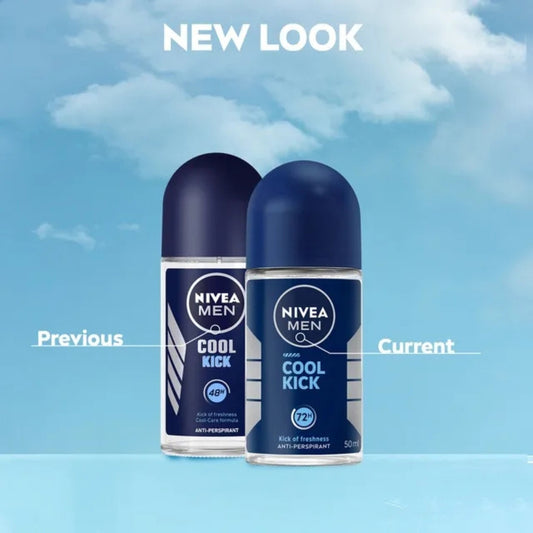 NIVEA MEN Cool Kick Roll-On Deodorant (50ml)
