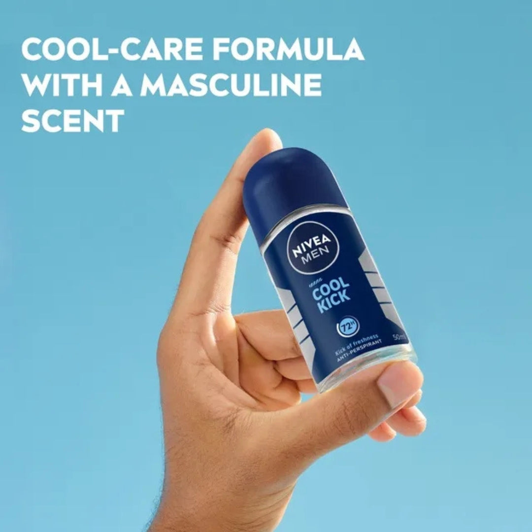 NIVEA MEN Cool Kick Roll-On Deodorant (50ml)