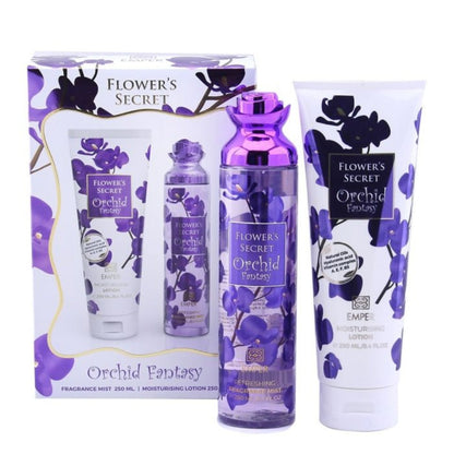 Emper Flower’s Secret Orchid Fantasy Gift Set 250ml Body Mist & 250ml Lotion