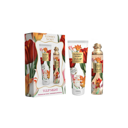 Emper Flower’s Secret Tulip Night Gift Set 250ml Body Mist & 250ml Lotion