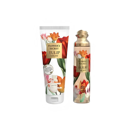 Emper Flower’s Secret Tulip Night Gift Set 250ml Body Mist & 250ml Lotion