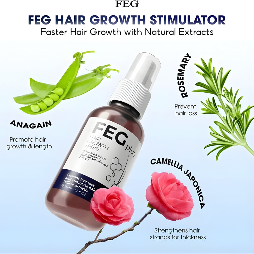 FEG Plus Hair Growth Spray for Hair Loss Control – 50ml