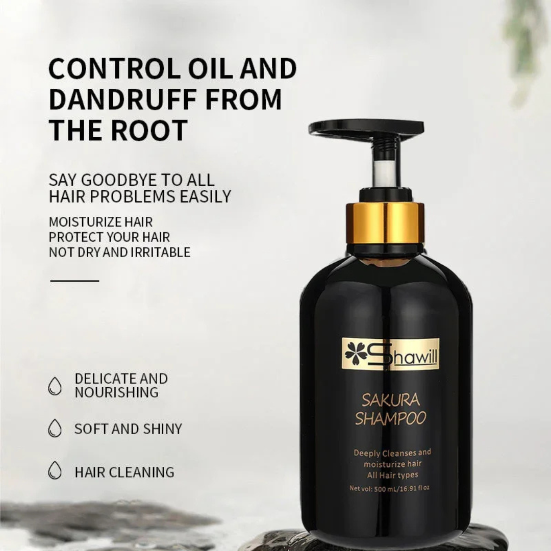 Shawill Sakura Shampoo Deeply Cleanses & Moisturizes (500ml)