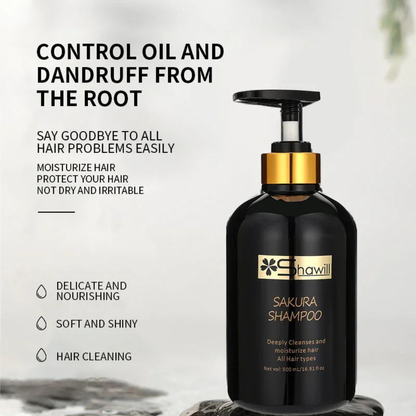 Shawill Sakura Shampoo Deeply Cleanses & Moisturizes (500ml)