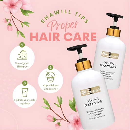 Shawill Sakura Conditioner Provides Moisture & Softness (500ml)